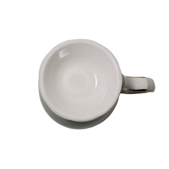 Gold Accent Monogram Initial D Letter Footed Coffee Mug Cup Victorian Style - Picture 7 of 7